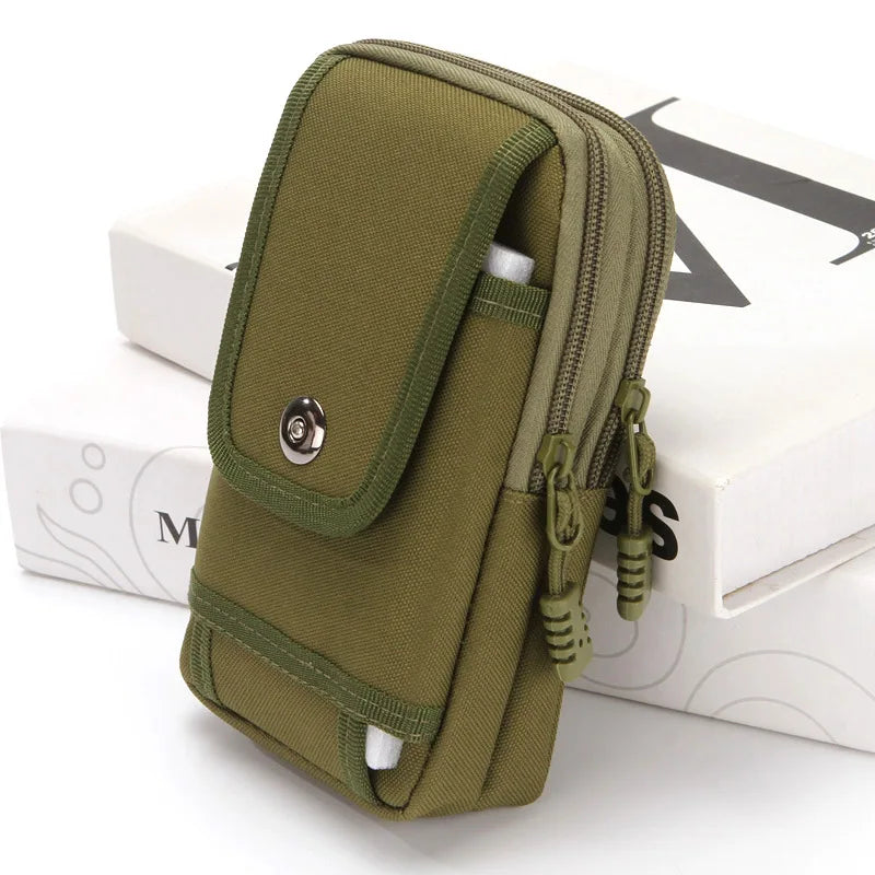 7-Inch Mobile Phone Waist Bag Wear-Resistant Oxford Fabric Belt Waist Bag Waist Hanging Bag Mobile