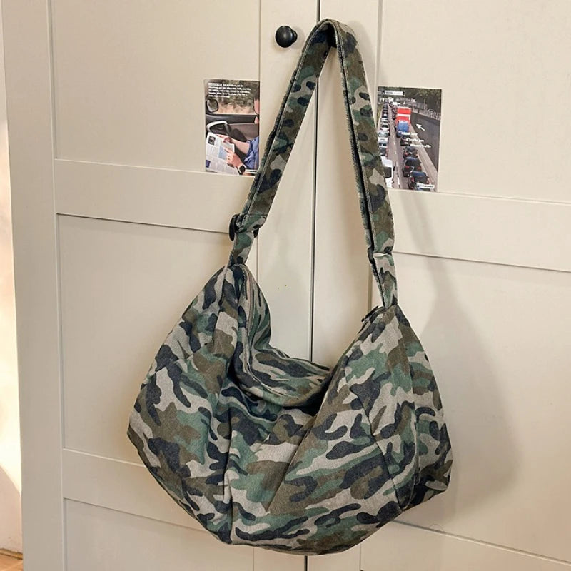 Summer Women S Bag Leopard Print Canvas Crossbody Y2k Trendy Travel Shoulder Bags Tote Female