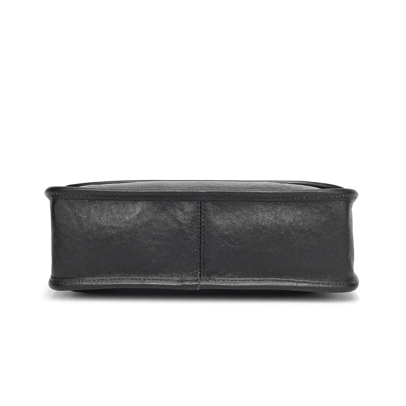 Men S Real Leather Shoulder Bag Hand Cross Body Large Capacity