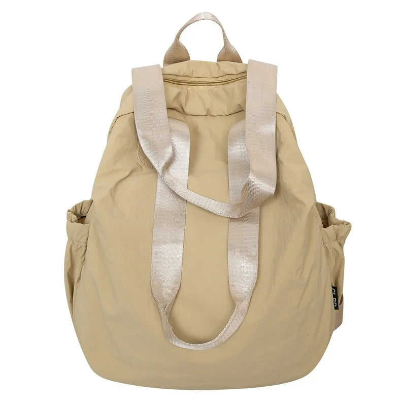 Waterproof nylon shoulder backpack women lightweight literary simple large capacity handbag