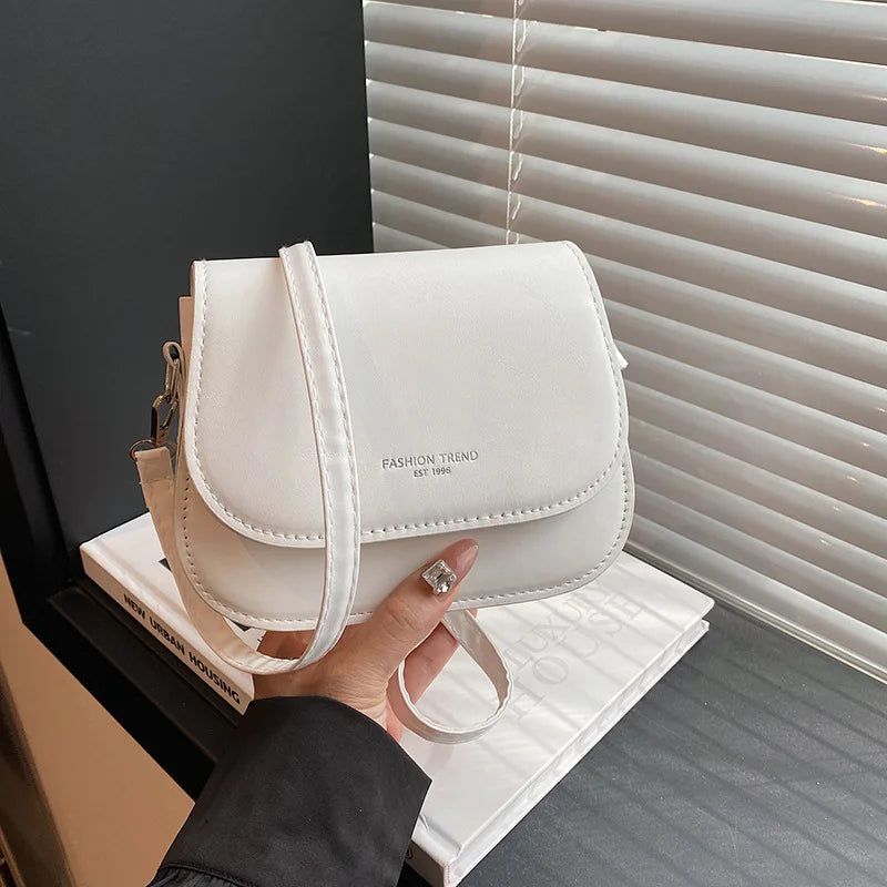 Vegan Leather Crossbody Bag for Women – Structured Shoulder Bag