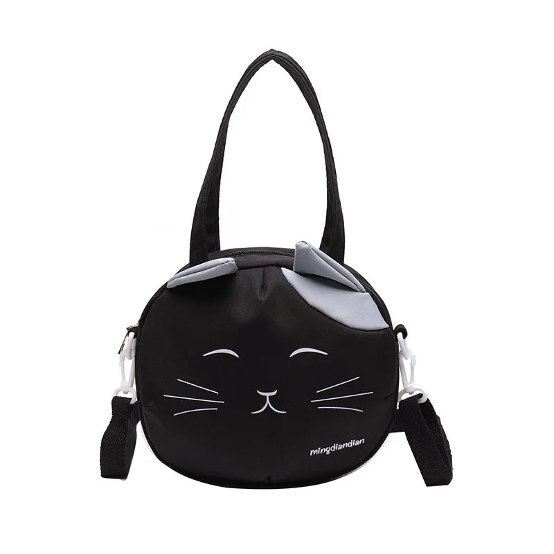 Cute Cat Tote Bag – Lightweight Shoulder Bag for Teen Girls