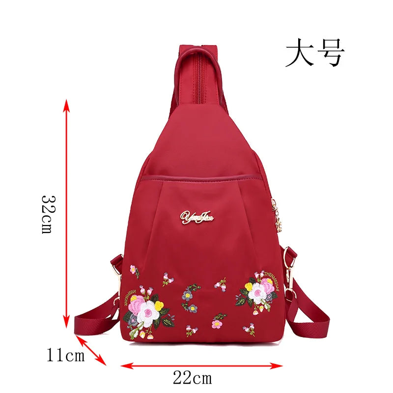 Versatile Nylon Multi-Functional Large-Capacity Single-Shoulder Chest Bag