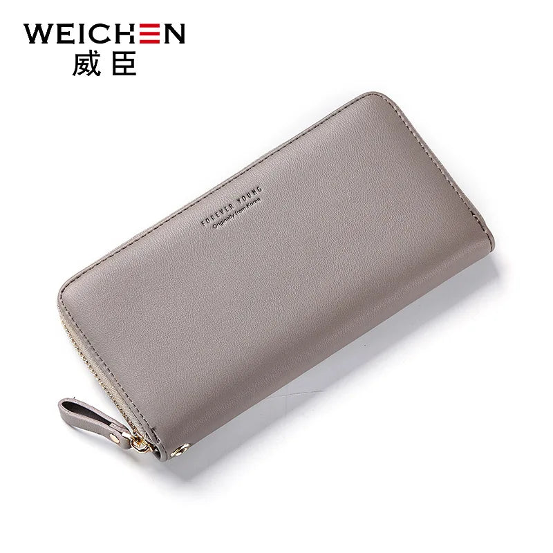 Ladies Purse Long Large Capacity Zipper Mobile Phone Storage Handbag Wallet