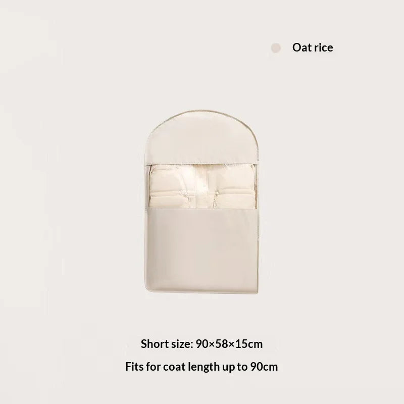 1pc Down Jacket Compressed Dust Cover Clothes Compression Hanging Bag Household Visible Storage