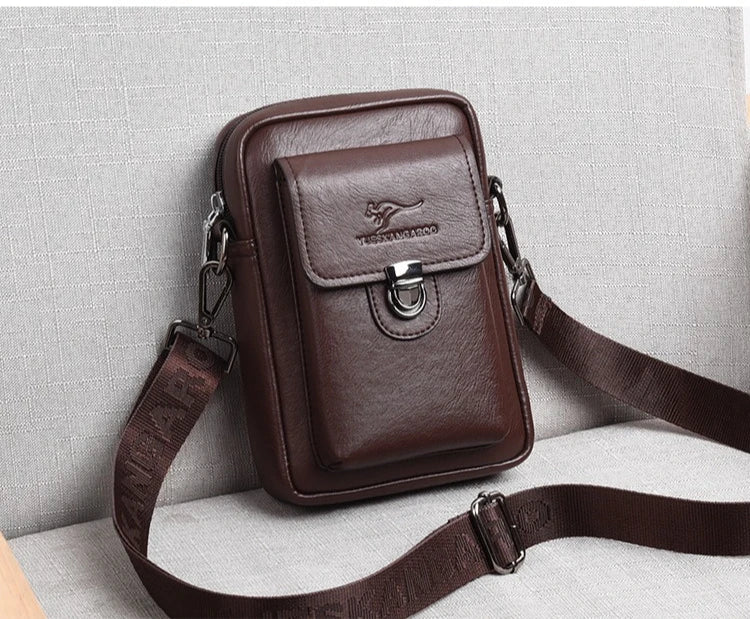 Mobile Phone Storage Men S Crossbody Buckle Small Backpack