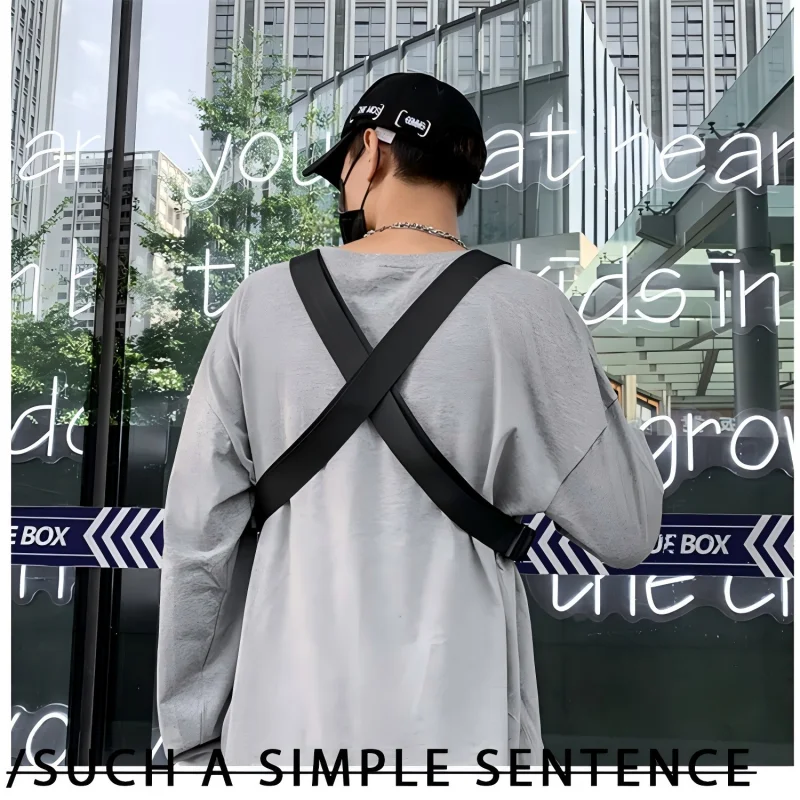 Homefish Hip-Hop Streetwear Unisex Chest Rig Bag Nylon Bags Multi-Function Tactical Vest Backpack