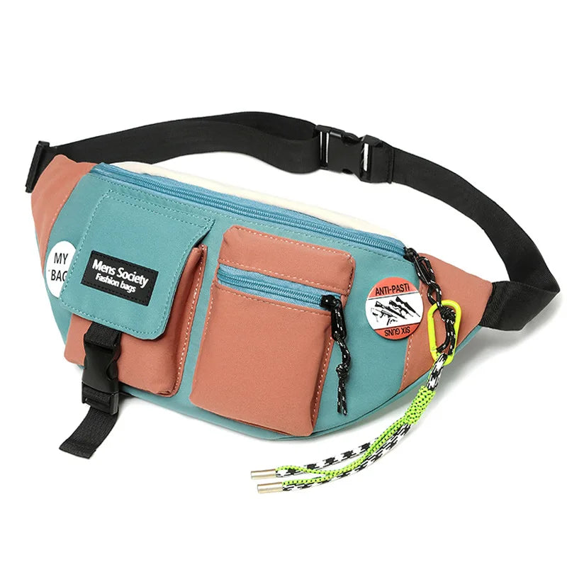 Men S Mobile Phone Storage Cross-Body Weight Reduction Sports Chest Bag Canvas Ultra Light Large