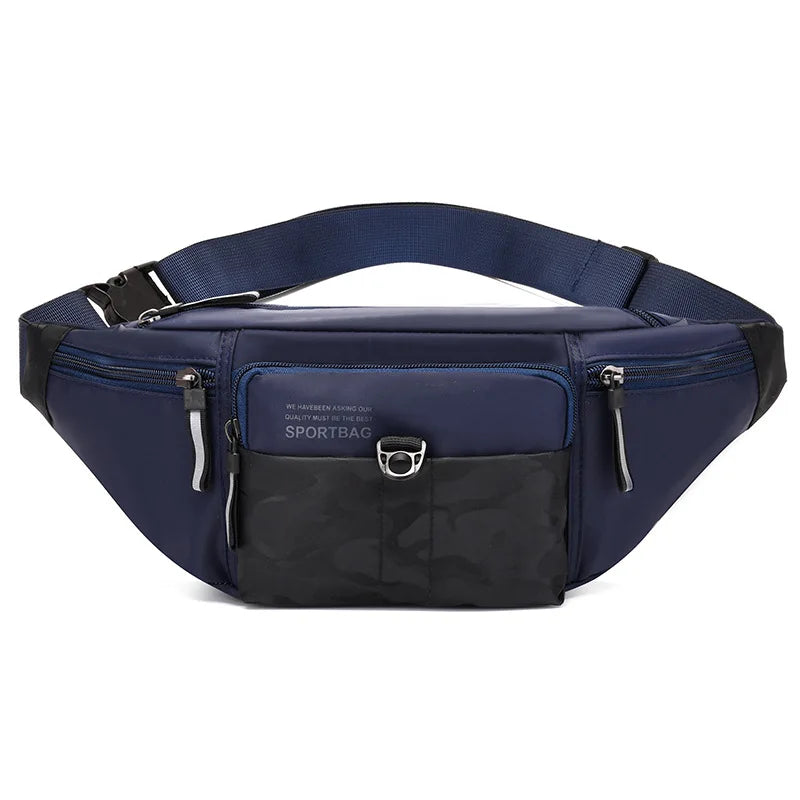 Oxford Waterproof Waist Bag Sports Running Mobile Phone Storage Large Capacity Multifunctional