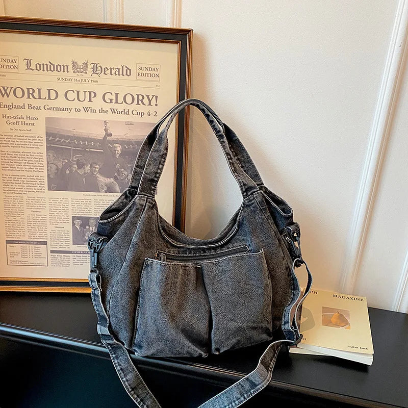 Cowboy Tote Bag Women Shoulder Large Capacity Crossbody Travel Bags Purse Handbags Sac