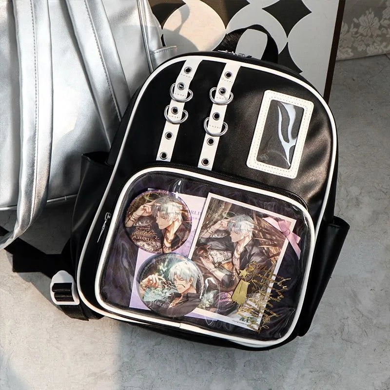 Y2k Cute Mini Backpack Women Kawaii Ita Bag Sweet Girl Transparent Rucksack Diy Display Knapsack