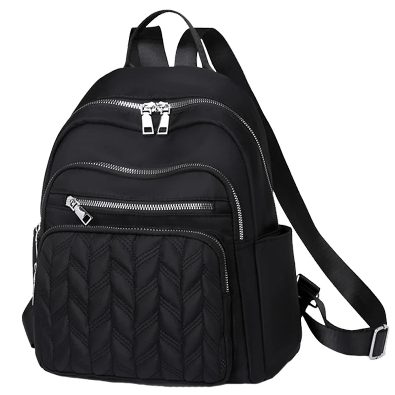 Everyday Versatile Embossed Nylon Rucksack Trendy Multi-Color Option