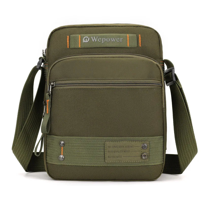 Nylon Waterproof Men S Shoulder Bag Multi-Layer Wear-Resistant Light Leisure Travel - Waterproof