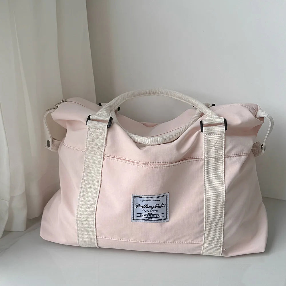 Large Capacity Travel Bag Handheld Luggage Suitcase Cover Fashionable Leather Maternity Business