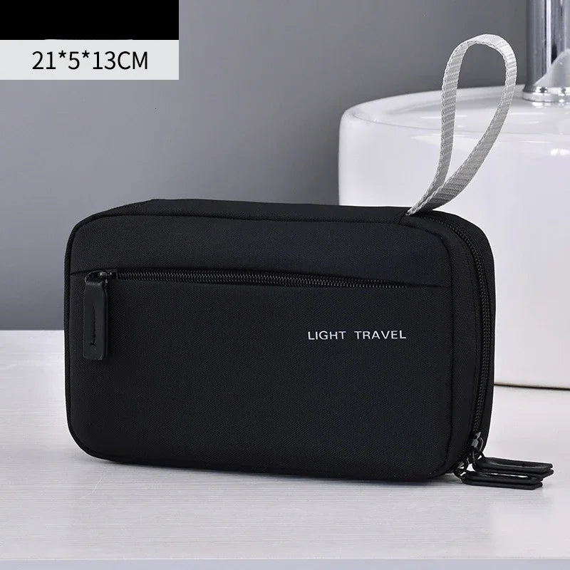 3-In-1 Travel Toiletry Bag Men Oxford Organizer Dopp Kit Water-Resistant Shaving Cosmetic Makeup