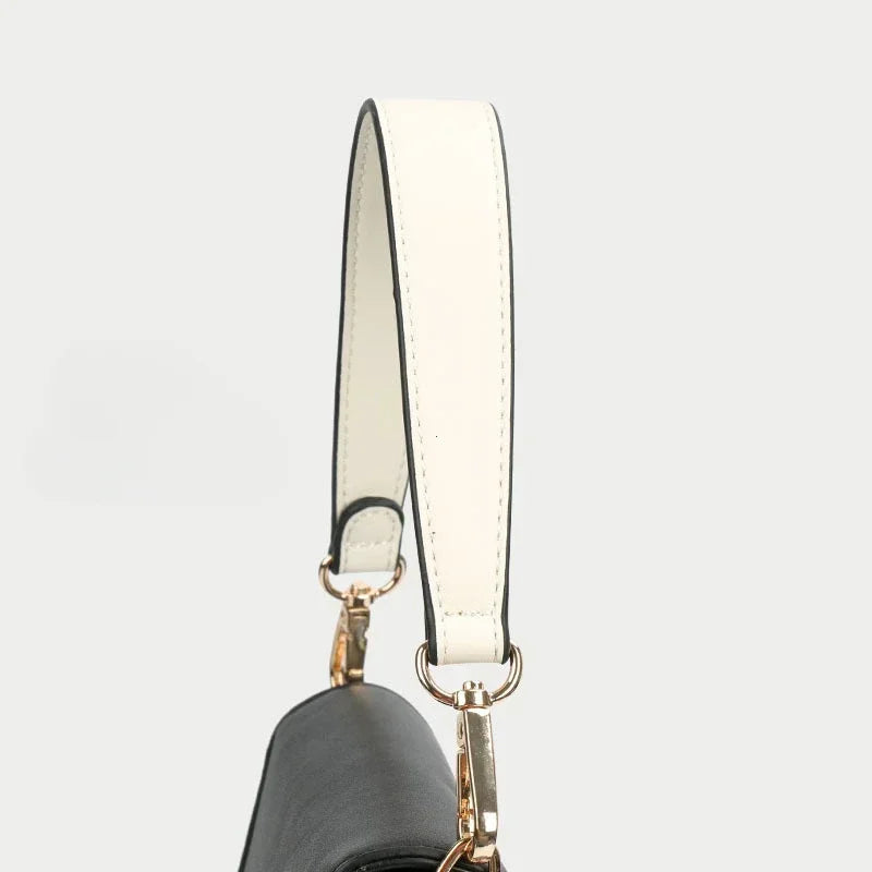 100 Genuine Leather Bag Strap Handbags Handles Handbag Short Purse Golden Buckle Replacement Belt