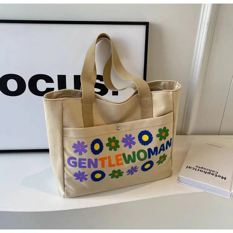 Commuting Canvas Bag Women S Wholesale Fashionable Casual Armpit Bag Large Capacity Trendy Korean