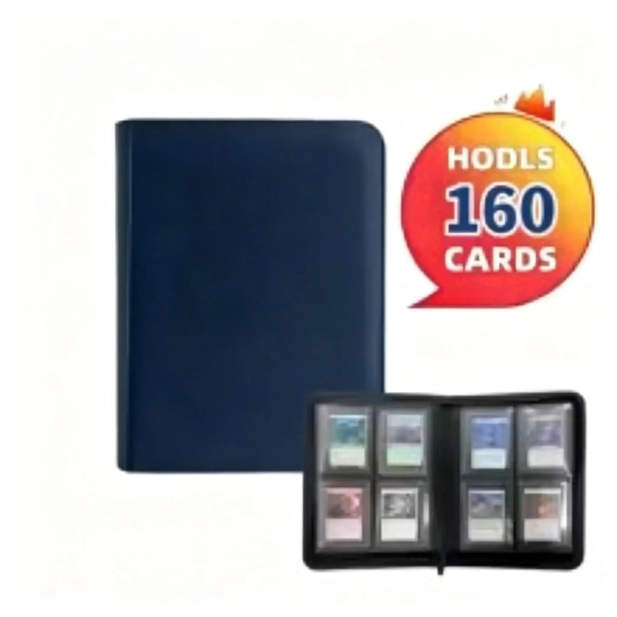 Homefish 4 Pocket Toploader Binder Album Holds 160 Cards