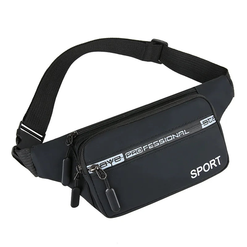 Men S Waist Bag Casual Sports Running Mobile Phone Storage Large-Capacity Waist Bag