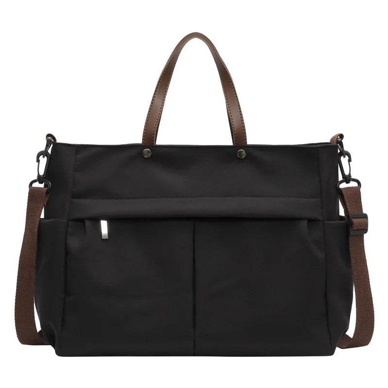 Nylon Tote Bag – Women's Large Shoulder Bag for Work & Daily Use