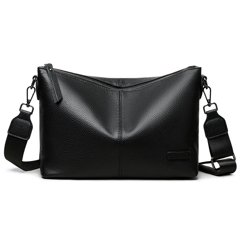 Real Leather Women S Large Capacity Shoulder Crossbody Bag Mobile Phone Storage Commuting Premium