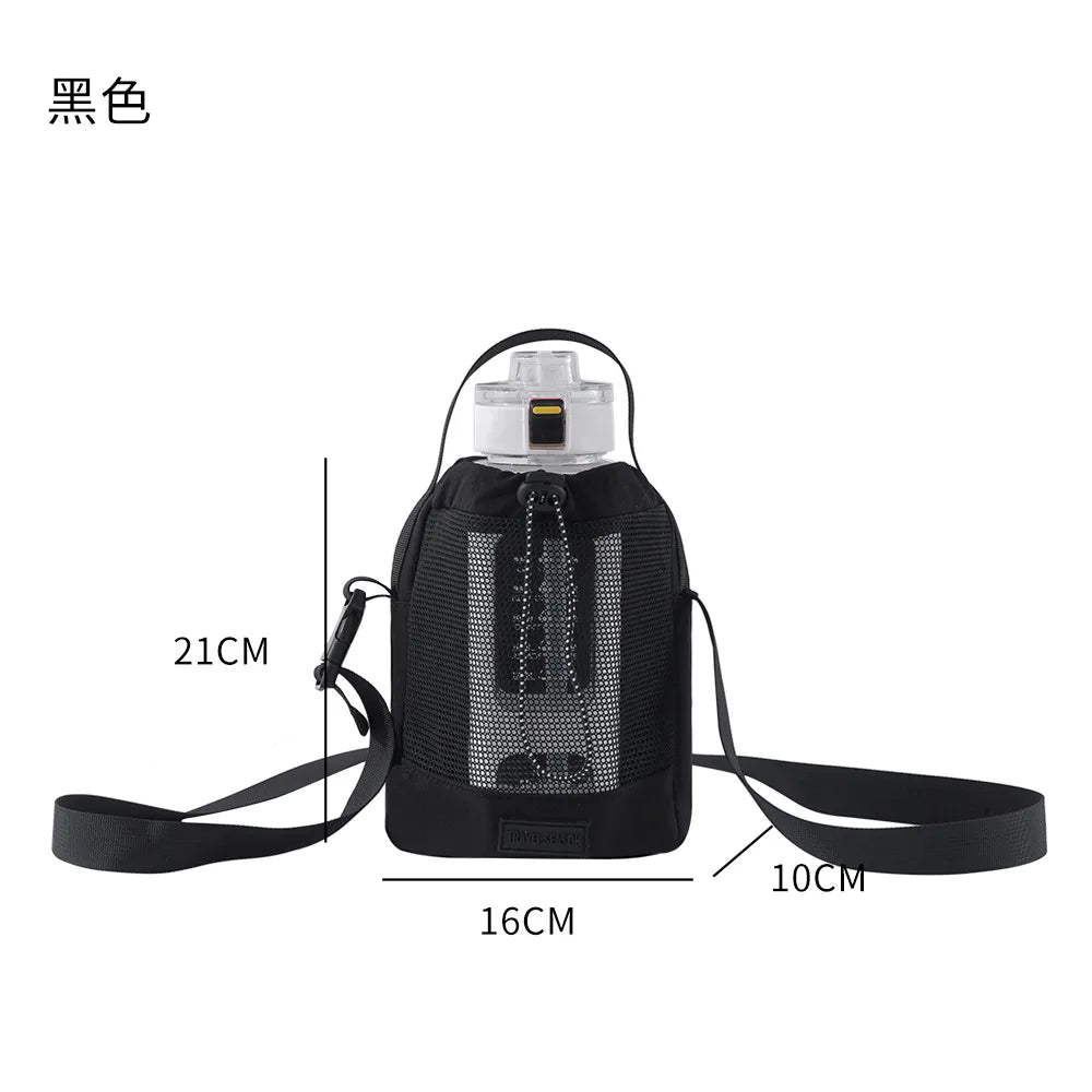 Travel Water Cup Case Portable Change Key Mobile Phone Crossbody Bag