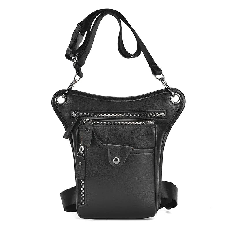 Multi-Functional Leg Bag Men Women Outdoor Sports Waist Bag Korean Retro Cycling Chest Bag