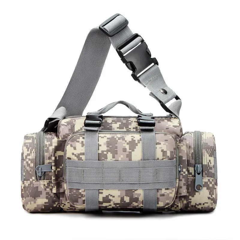 Camo Outdoor Crossbody Handbag Large Capacity Wear-Resistant Oxford Cloth Tactical One Shoulder