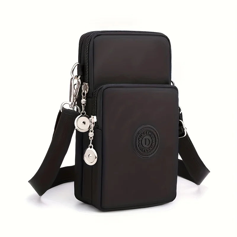 Crossbody Phone Bag for Women – Mini Oxford Wristlet Purse