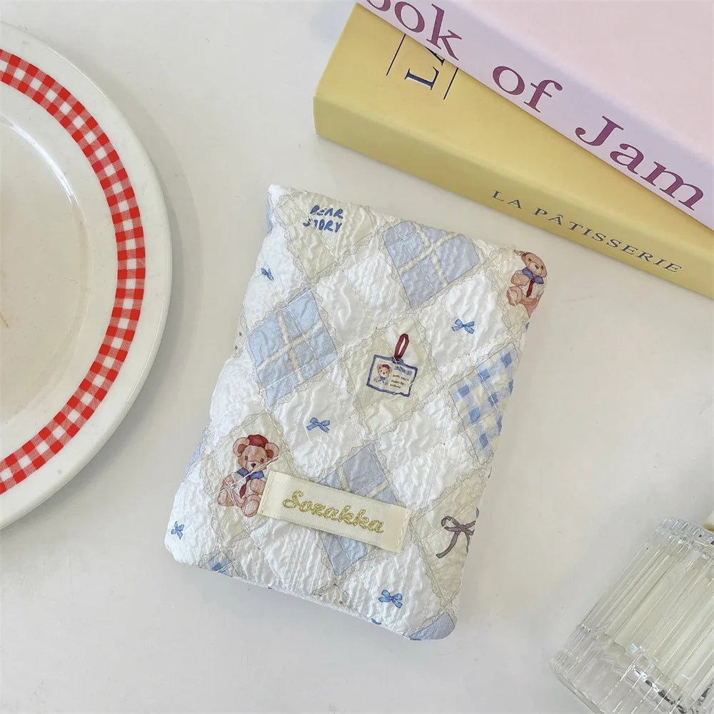 Cute Cartoon Flower Passport Cover Women Multifunctional Polyester Travel Accessories Holder Luxury