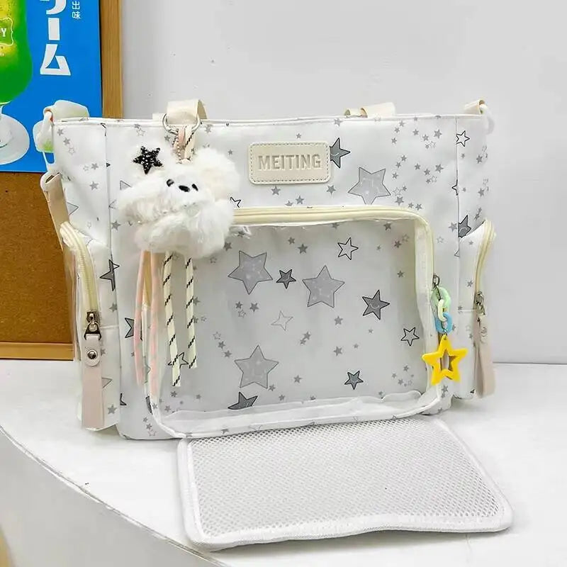 Y2K Star Ita Crossbody Bag – DIY Display Shoulder Tote for Women