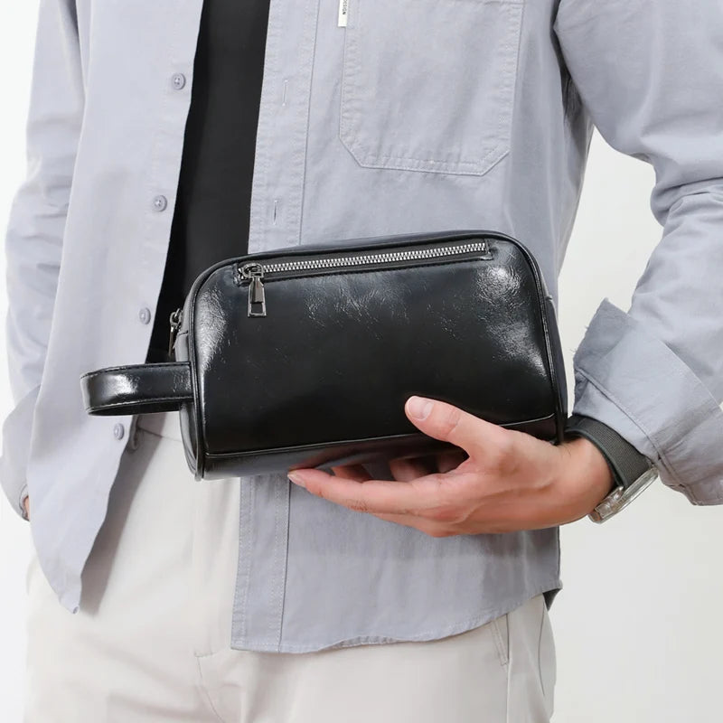 Business Clutches Soft Pu Men S Clutch Bags Card Pack Phone Coin Purse Wallet Birthday Gift - Soft