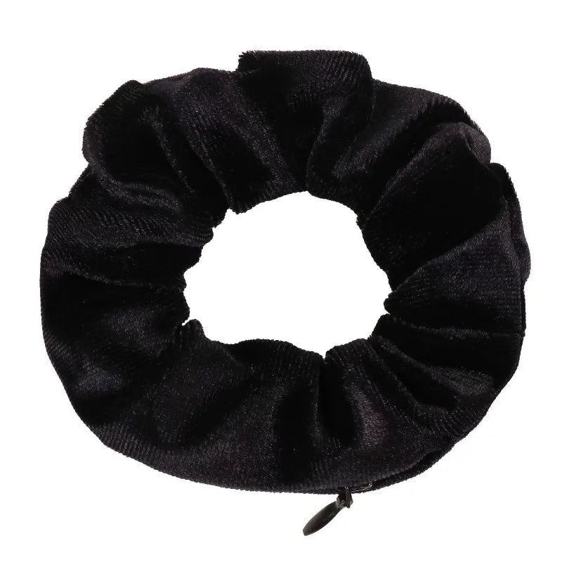 Zipper Scrunchie Coin Purse – Wristband Pouch for Running & Travel