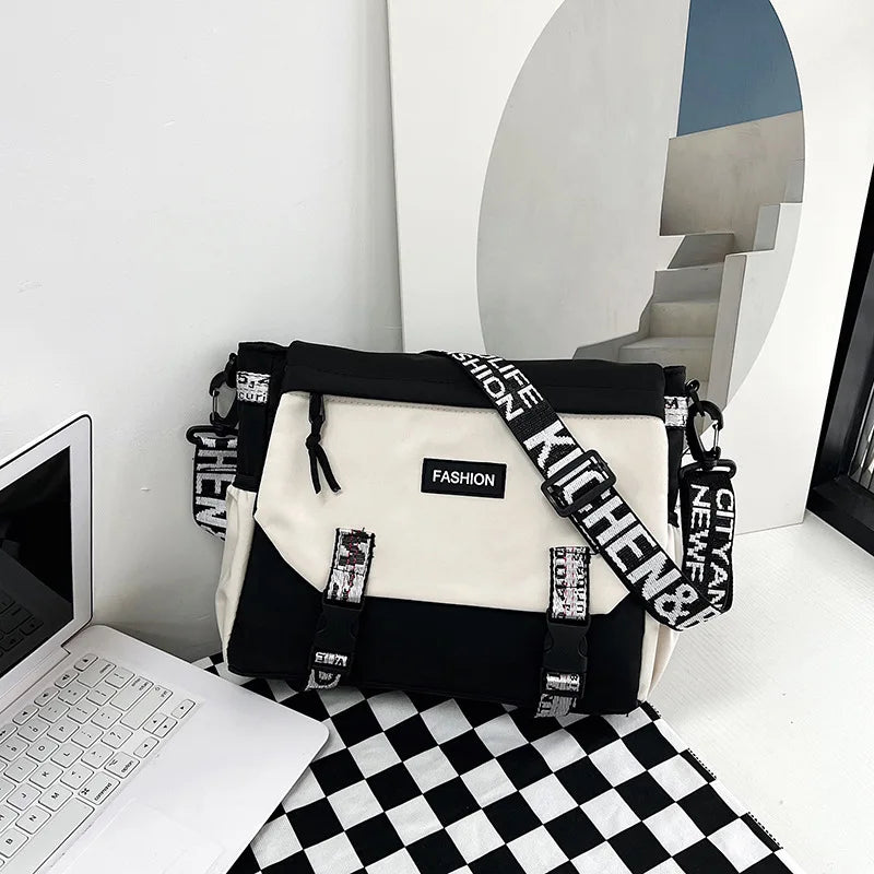 Commuter Versatile Anti Splash Crossbody Bag Casual Single Shoulder Large Capacity Lightweight Bag