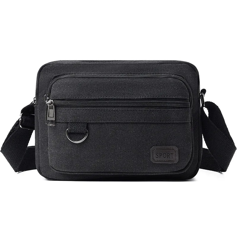 Fashionable Canvas Wear-Resistant Tool Single-Shoulder Crossbody Bag Large-Capacity Casual Men S