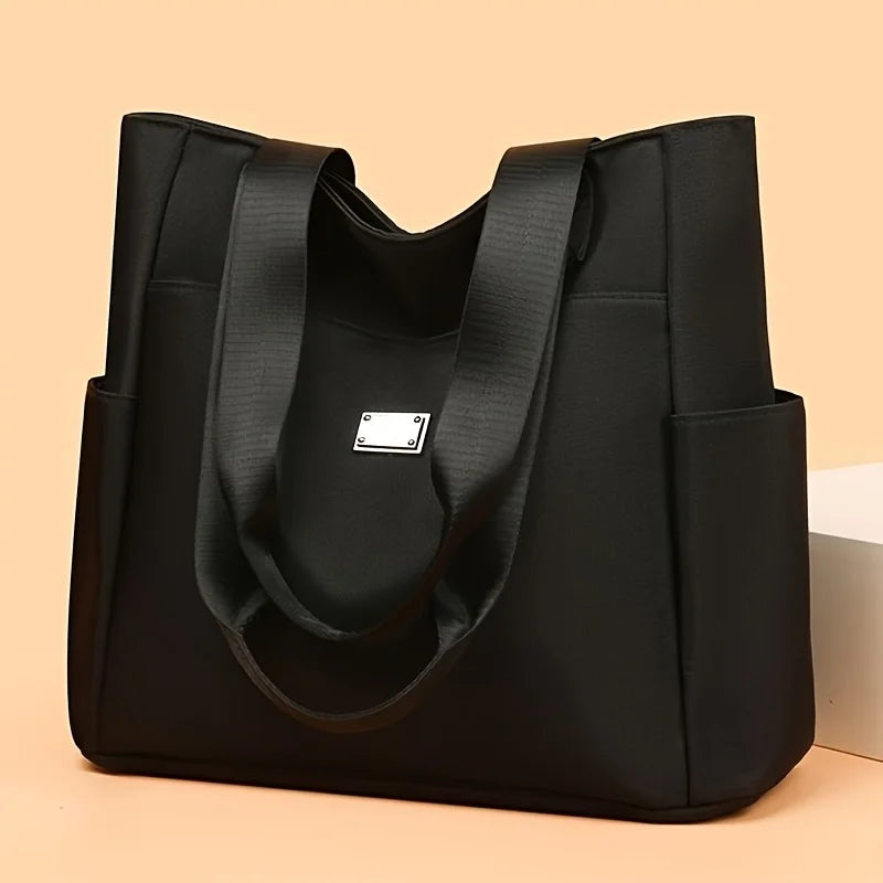 Women's Nylon Tote Bag – Large Lightweight Shoulder Bag