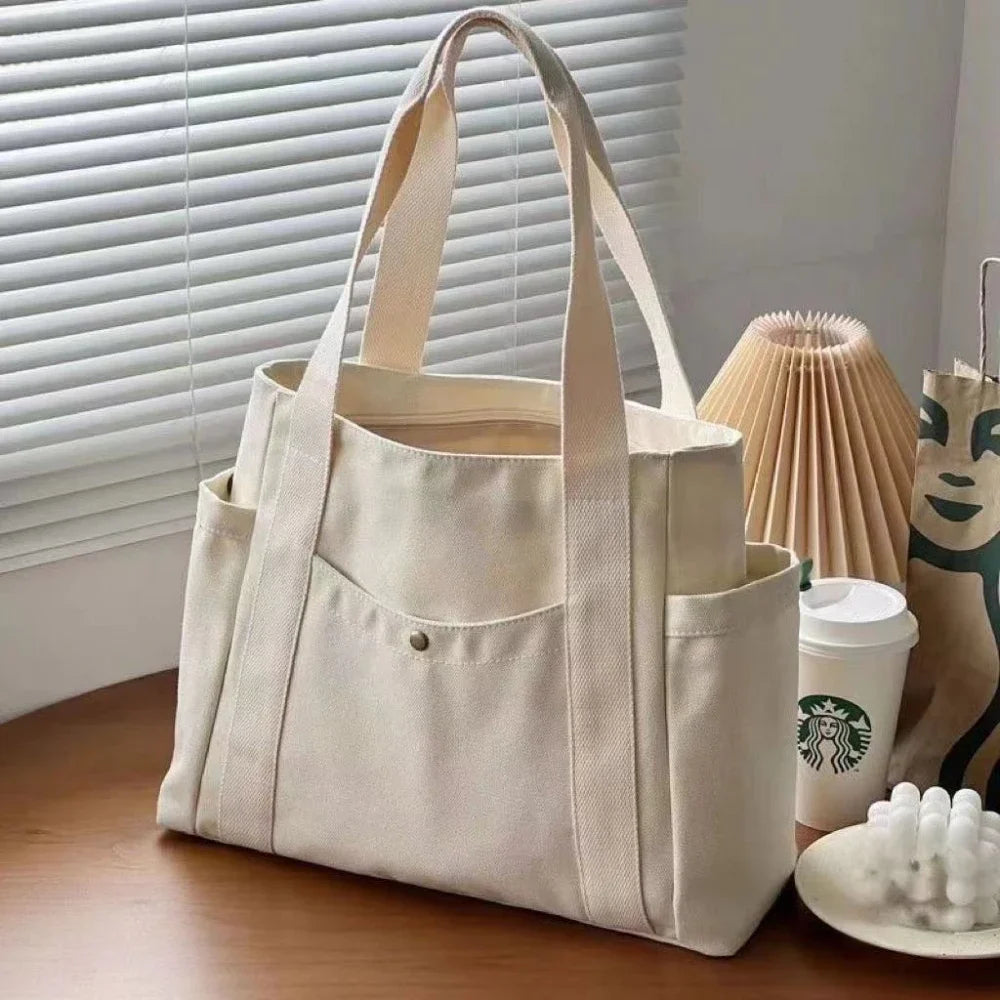 Large Canvas Tote Bag – Work, College & Everyday Handbag