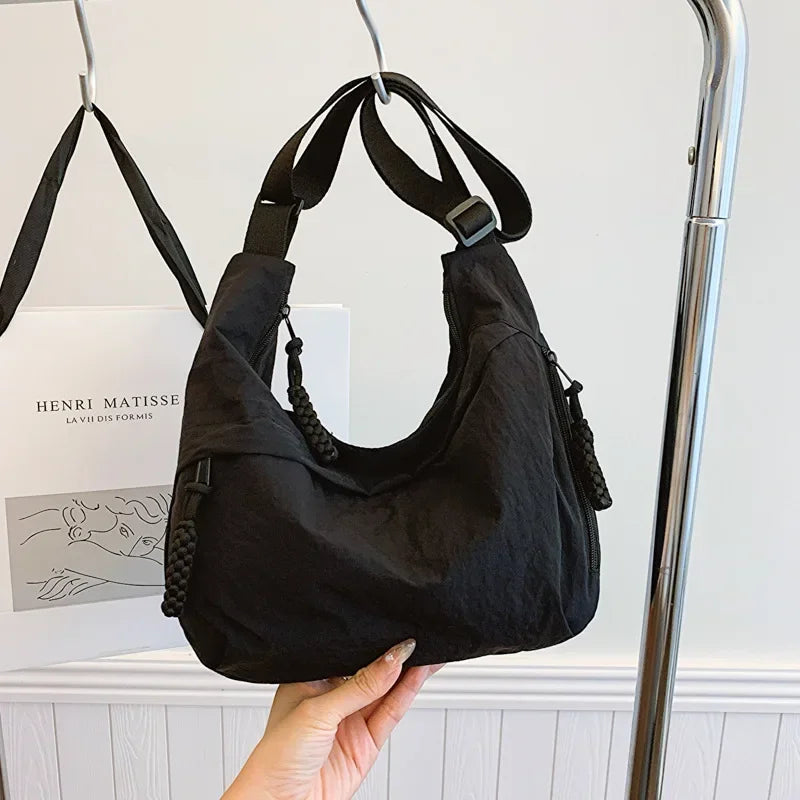 Korean Dumpling Shoulder Bag – Minimalist Hobo Bag for Women