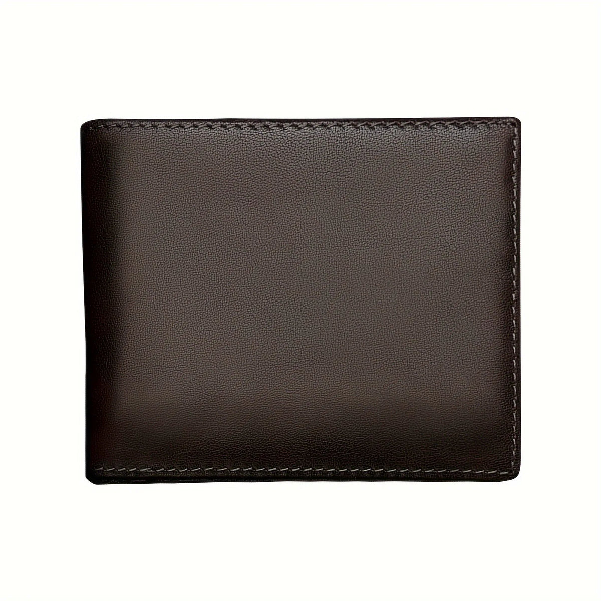 Men S Short Wallet Rfid Anti-Theft Brush Multi-Card Advanced Three Fold Real Leather
