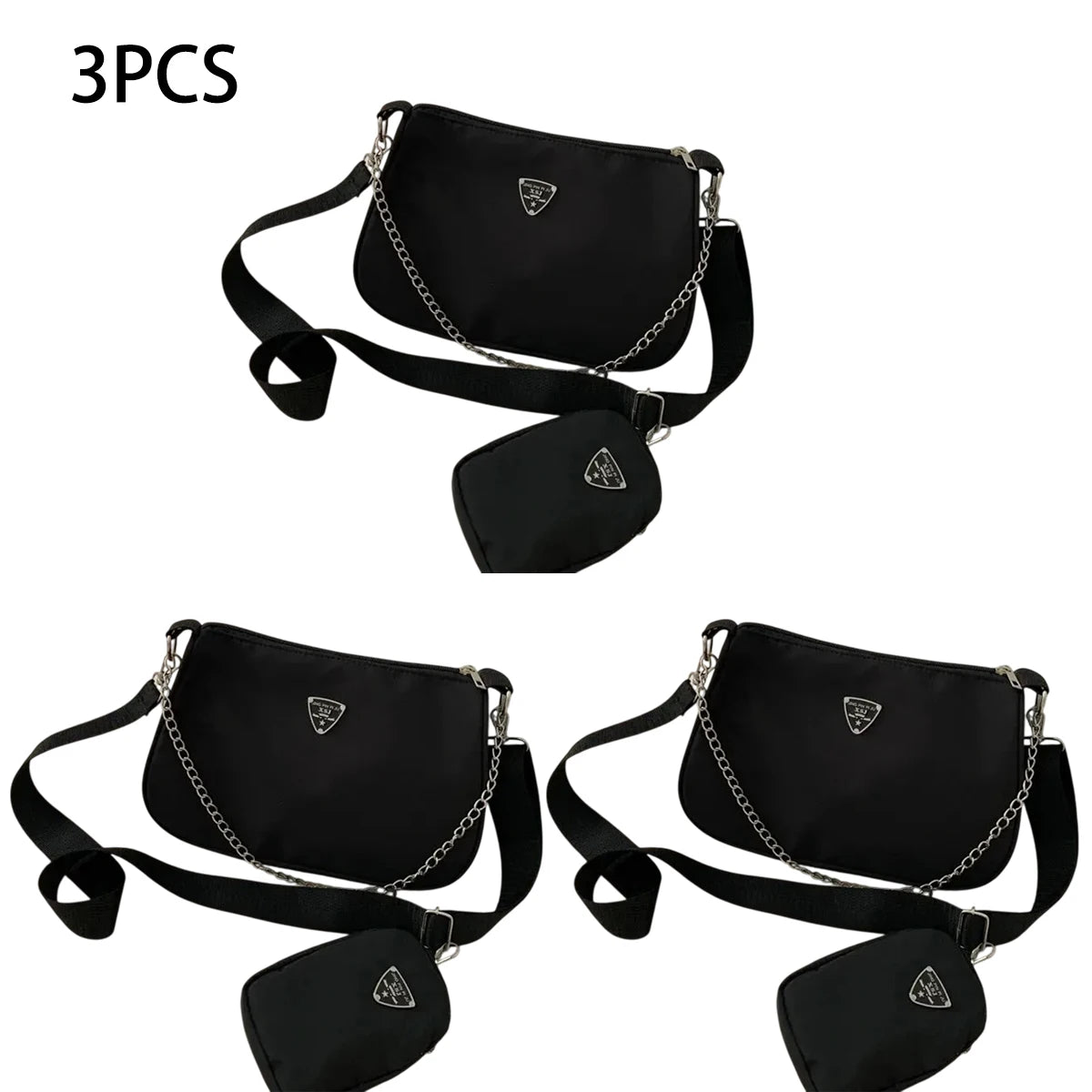Nylon Crossbody Bag Women Portable Casual Underarm Students Cross Body
