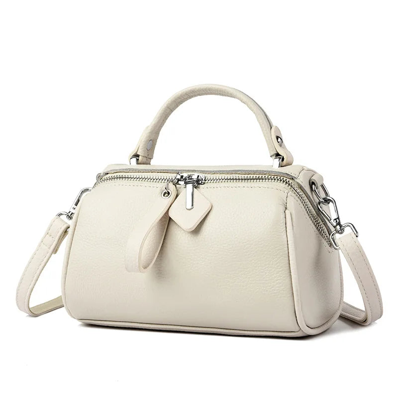 Real Leather Shoulder Bag Is Simple Easy Use Commuting Lady Handbag Pillow Cross-Body