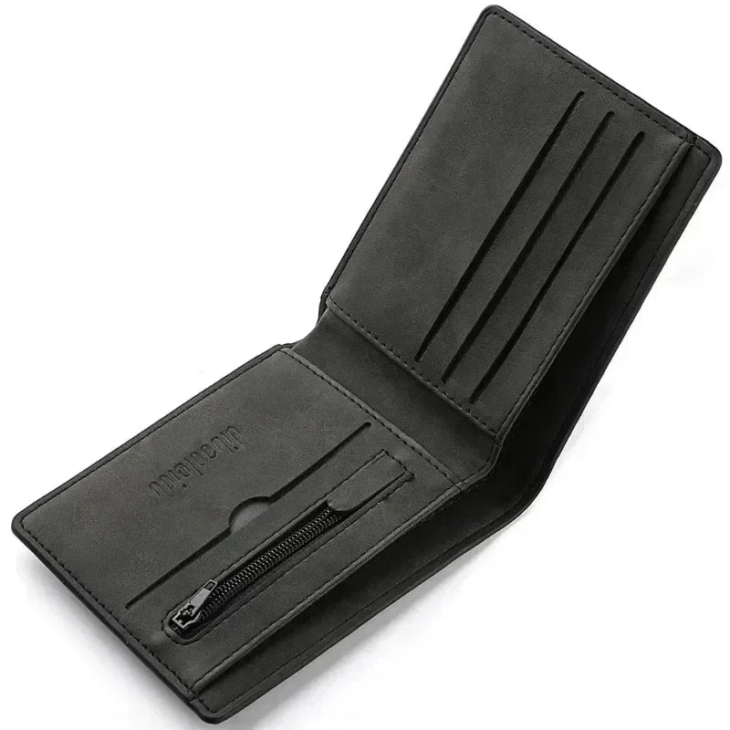 Men S Leather Money Clips Wallet Multifunctional Thin Man Card Purses Women Metal Clamp Cash Holder