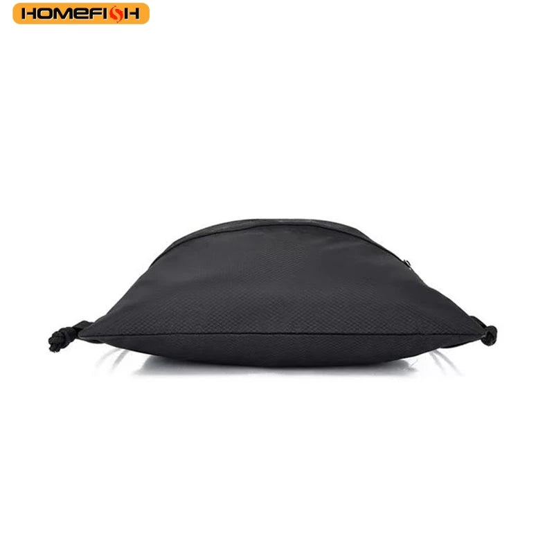 Homefish Lightweight Drawstring Backpack Men Women Sports Fitness Outdoor Leisure Zipper Bag