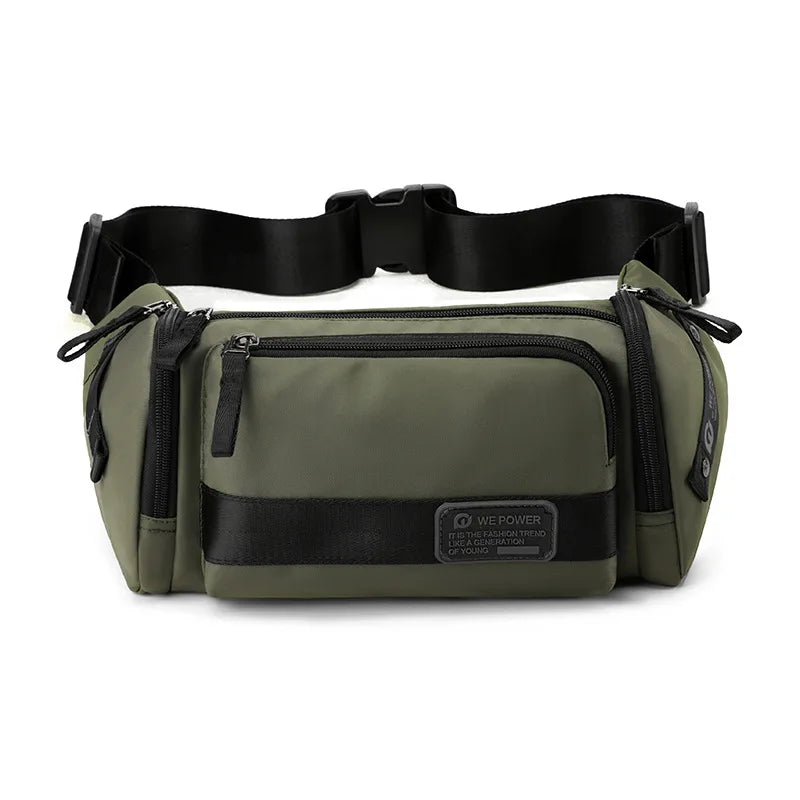 Outdoor Sports Large Capacity Waist Bag Waterproof Multi-Function Crossbody Wear Resistant Chest