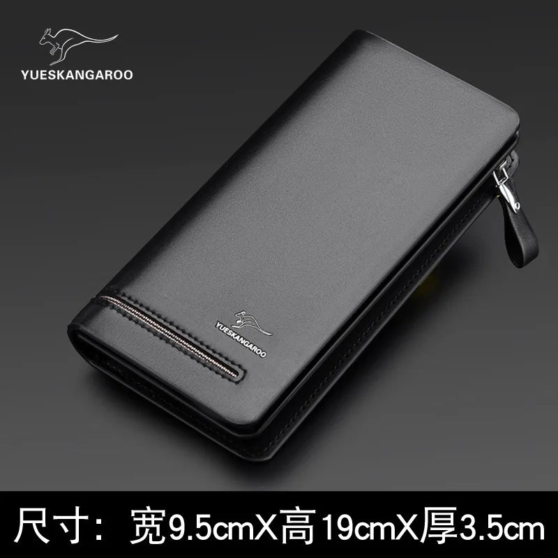 Men S Hand-Held Bag Wallet Multiple Compartments Fashionable Large-Capacity Mobile Phone Storage
