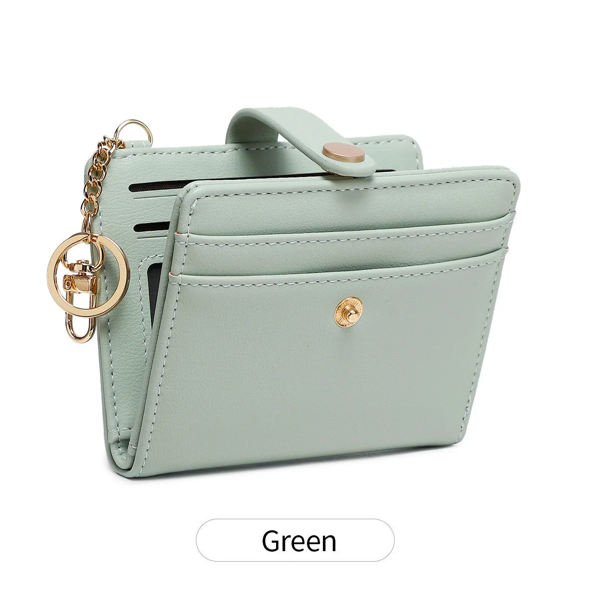 Double-Folding Ultra-Thin Card Case Rfid Anti-Theft Swiping Women S Wallet