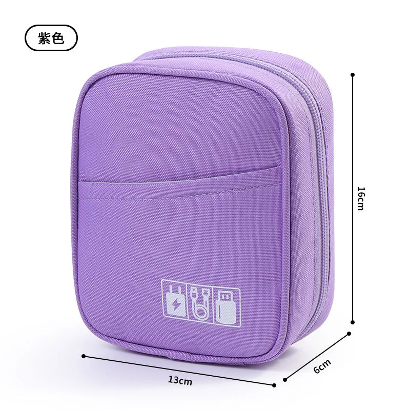 Large Capacity Shockproof Data Cable Charger Digital Sundry Sorting Multi-Function