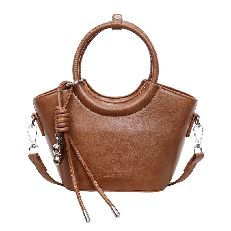 Pu Solid Color Zipper Hobos Bags Spring Premium Versatile Exquisite Luxurious Crossbody Pacote
