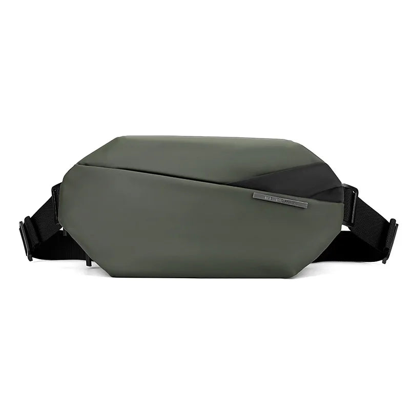 Lightweight Nylon Waterproof Men S Crossbody Bag Functional Cycling Chest Backpack - Waterproof