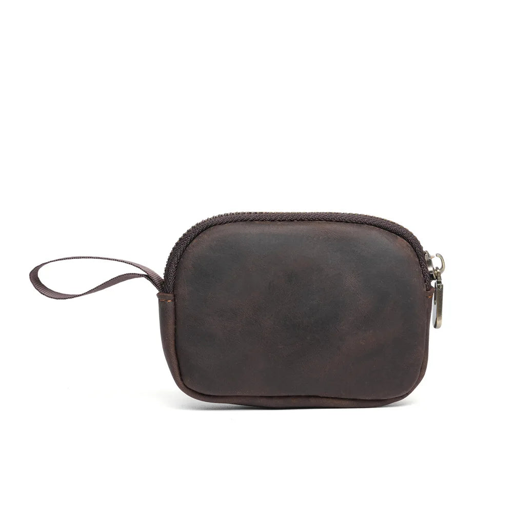 Genuine Leather Small Coin Purse Coin Pocket Top Layer Cowhide